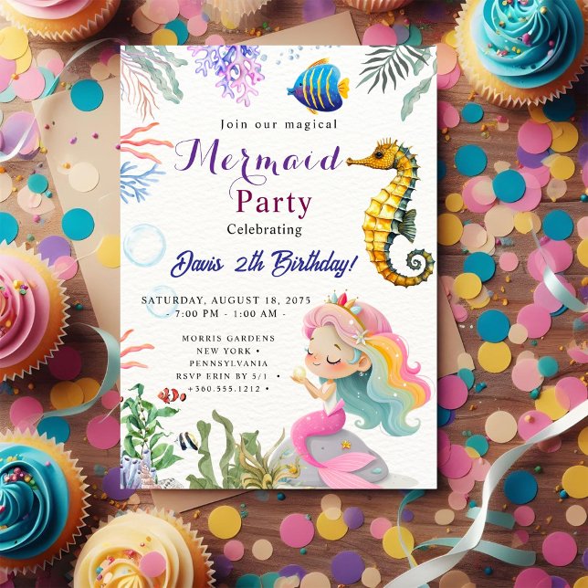 Mermaid Birthday Bash Invitation (Creator Uploaded)