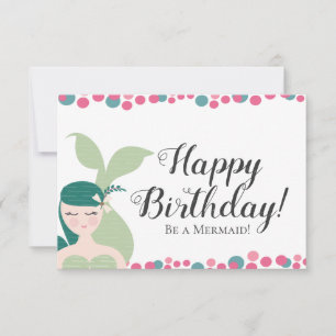 Mermaid Birthday Card