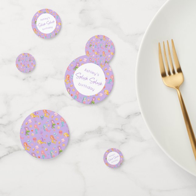 Mermaid Birthday Confetti (Group)