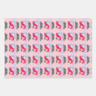Mermaid Birthday  Design – Underwater  Wrapping Paper Sheet