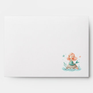 Mermaid Birthday Envelope for Girls Party