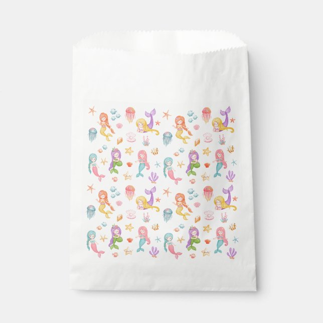 Mermaid Birthday Favour Bag (Front)