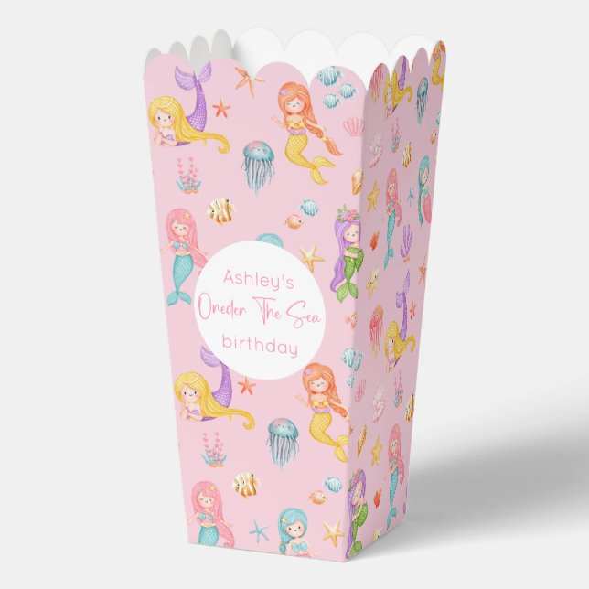 Mermaid Birthday Favour Box (Front)