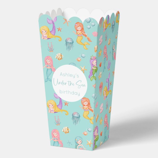 Mermaid Birthday Favour Box (Front)