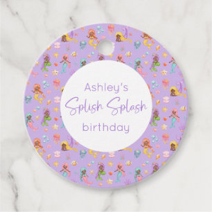 Mermaid Birthday Favour Tags
