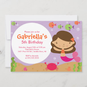 Mermaid Birthday Invitation