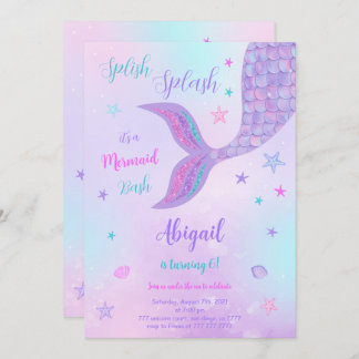 Mermaid Birthday Invitation