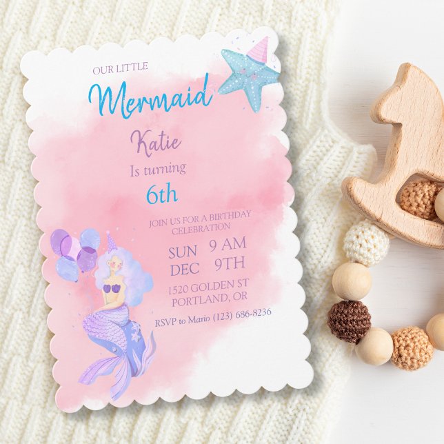 Mermaid Birthday Invitation (Creator Uploaded)