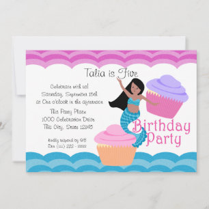 Mermaid Birthday Invitation