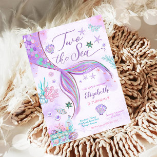 Mermaid Birthday Invitation Girl