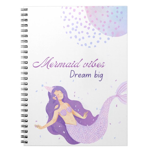 Mermaid Birthday Notebook (Front)