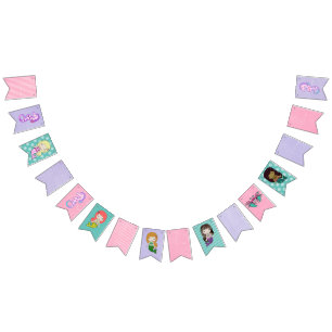Mermaid Birthday Party Garland Flags