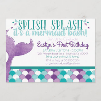 Mermaid Birthday Party Invitation