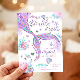 Mermaid Birthday Party Invitation
