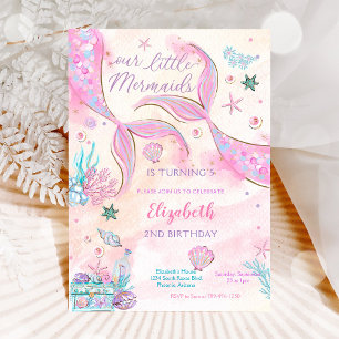 Mermaid Birthday Party Invitation