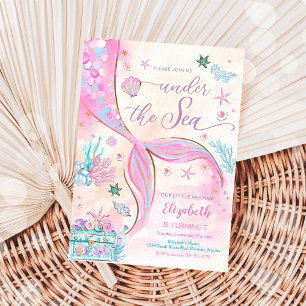 Mermaid Birthday Party Invitation