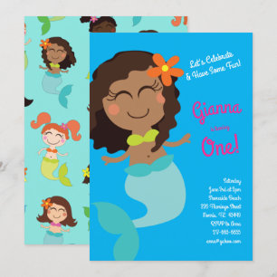 Mermaid Birthday Party Invitation