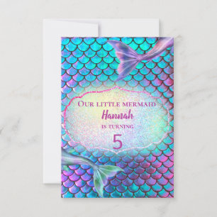 mermaid Birthday Party Invitation