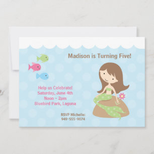 Mermaid Birthday Party Invitation