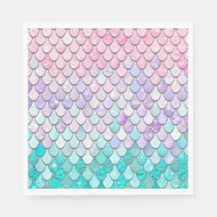 Mermaid Birthday Party Napkins