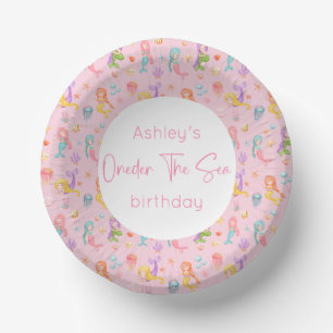 Mermaid Birthday Party Paper Plate