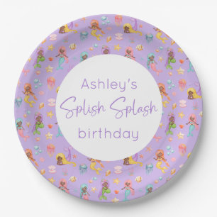 Mermaid Birthday Party Paper Plate