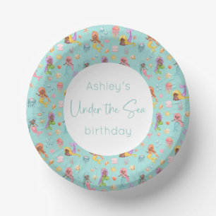 Mermaid Birthday Party Paper Plate