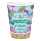 Mermaid Birthday Party Personalised Paper Cup