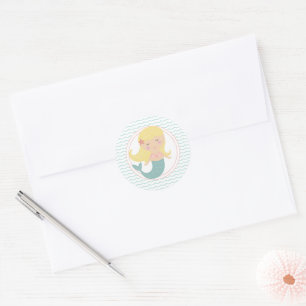 Mermaid birthday pastel sticker