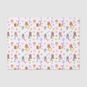 Mermaid Birthday Pattern Tissue Paper