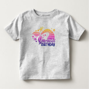 Mermaid birthday Toddler T-shirt