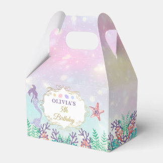 Mermaid Birthday Under The Sea Party Thank You Favour Box