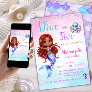 Mermaid Birthday - Under the Sea - Splish splash Invitation