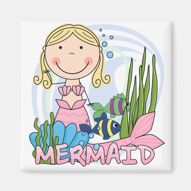 Mermaid - Blonde Tshirts and Gifts Magnet (Front)