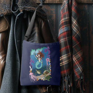 Mermaid Blue Fantasy Friends Crossbody Bag