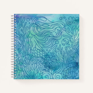 Mermaid - Blue Notebook