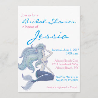 Mermaid Bridal Shower Invitation