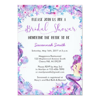 Mermaid Bridal Shower Invitations 5