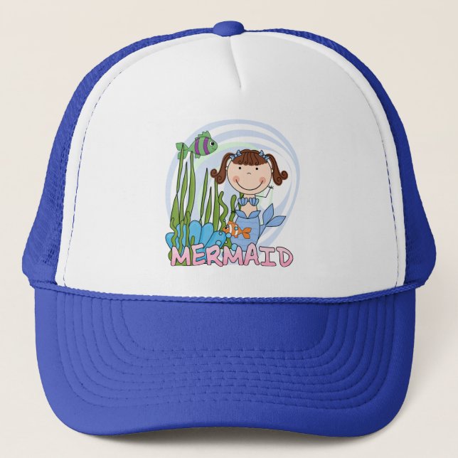 Mermaid - Brunette Tshirts and Gifts Trucker Hat (Front)