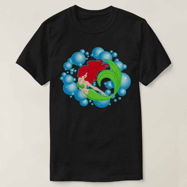 Mermaid Bubbles T-Shirt (Design Front)