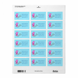 Mermaid Bunny Address Labels