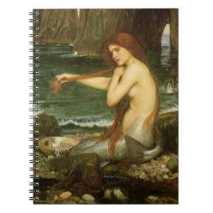 Mermaid by JW Waterhouse, Victorian Mythology Art Notebook