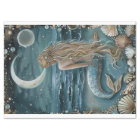 MERMAID BY MOONLIGHT DECOUPAGE TISSUE PAPER