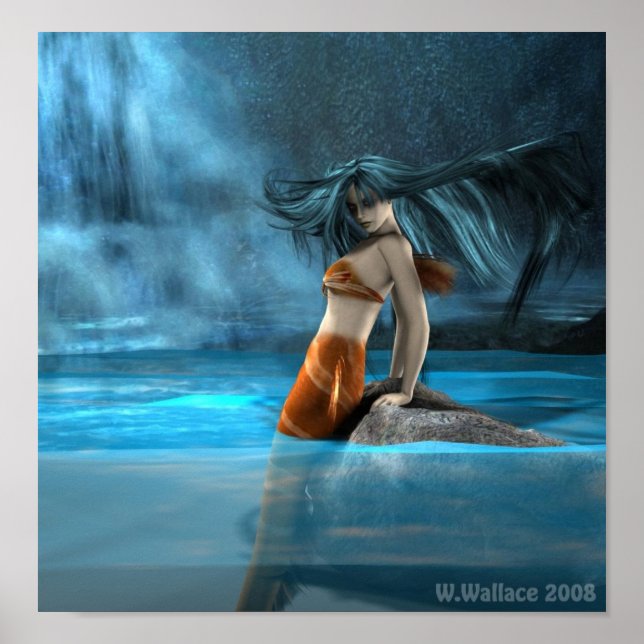 Mermaid by WWallace Poster (Front)