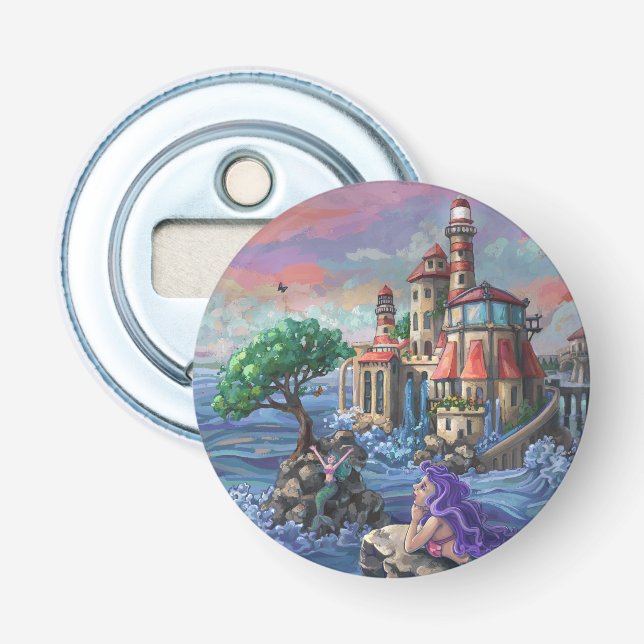 Mermaid Castle Bottle Opener (Front)