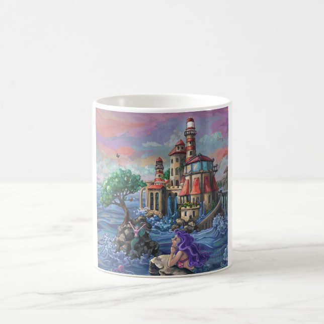 Mermaid Castle Coffee Mug (Center)