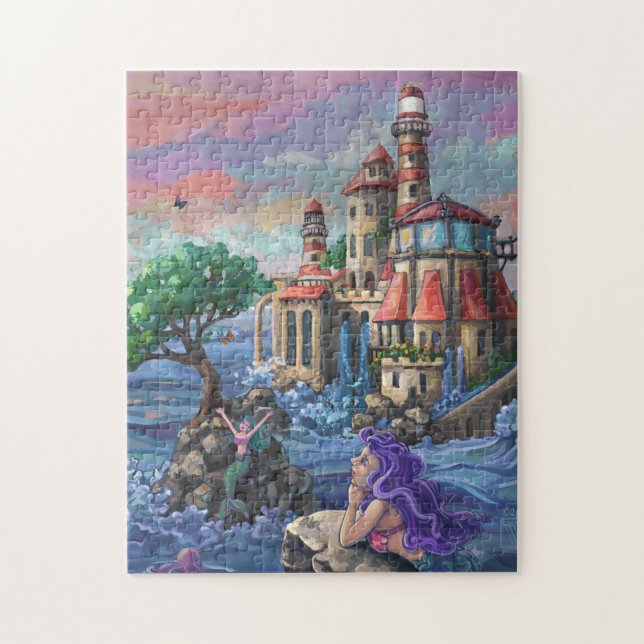 Mermaid Castle Jigsaw Puzzle (Vertical)