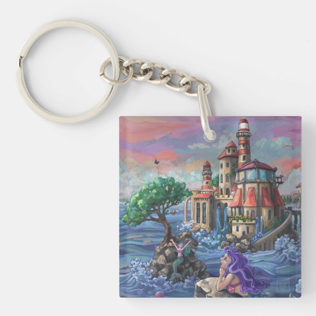 Mermaid Castle Key Ring (Front)