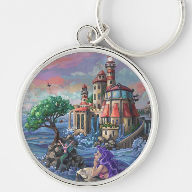 Mermaid Castle Key Ring (Front)
