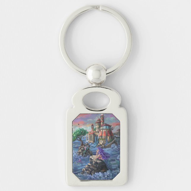 Mermaid Castle Key Ring (Front)